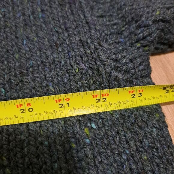 Vintage Knitting Needles For Margaret Hill Crochet Knit Sweater XL Green/Blue - Picture 7 of 17